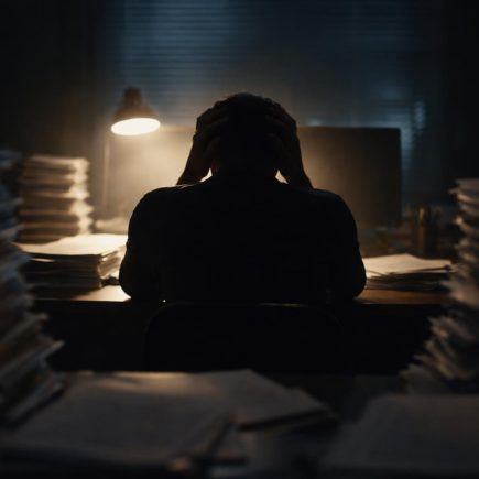 silhouette-dos-bureau-lumiere-sombre