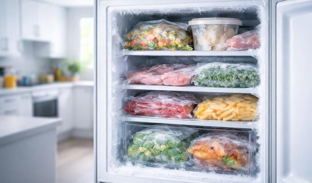 congelateur-ouvert-aliments-decongeles-givre