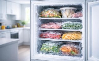 congelateur-ouvert-aliments-decongeles-givre
