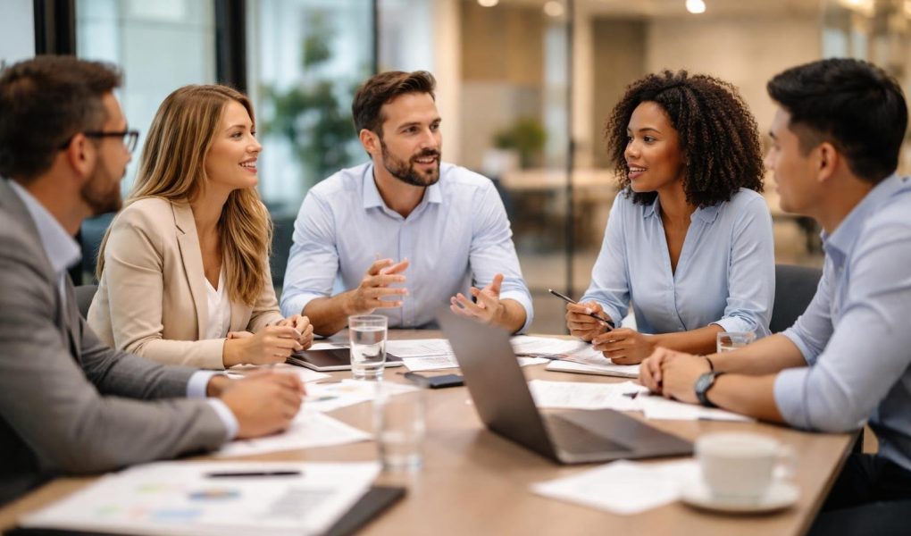 equipe-reunion-table-conference-lumineuse