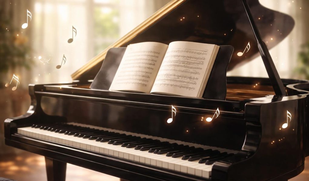 piano-queue-salle-lumineuse-partition