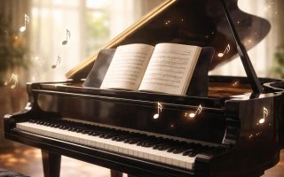 piano-queue-salle-lumineuse-partition