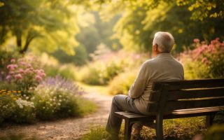 personne-agee-banc-jardin-ensoleille
