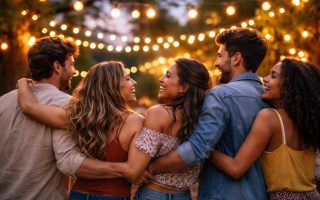 amis-fete-exterieur-guirlandes-lumineuses