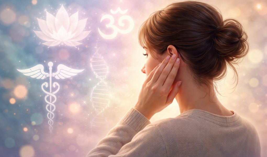 personne-profil-symboles-medicaux-spirituels