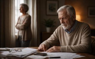 couple-senior-maison-fenetre-papiers