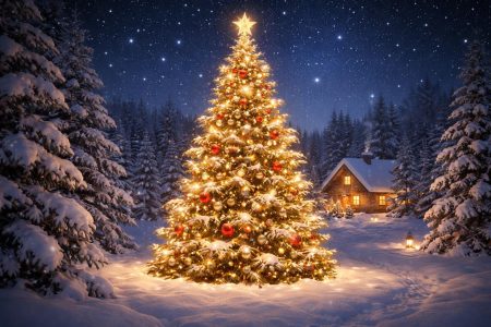 paysage-neige-sapin-illumine-ciel-etoile