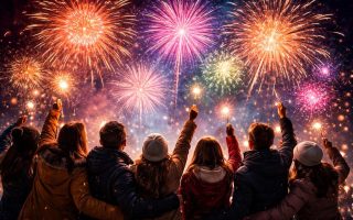 groupe-personnes-feu-artifice-nuit