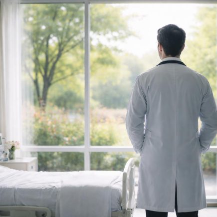 medecin-fenetre-hopital-jardin-serenite