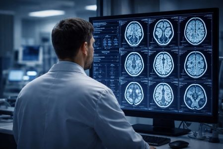 medecin-examine-scanners-laboratoire-moderne