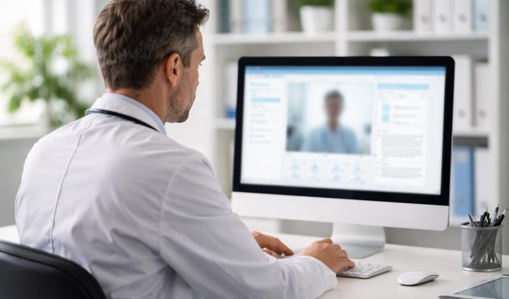 medecin-blouse-ordinateur-bureau-modernes